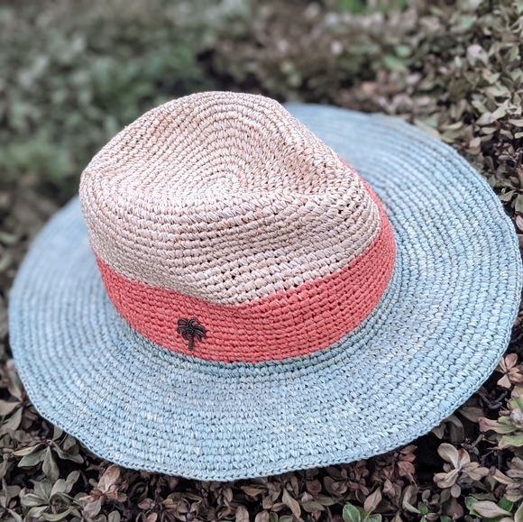 Sun N Sand woven hat tri-color - Picture 3 of 11